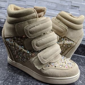 Aldo wedge sneakers with bling